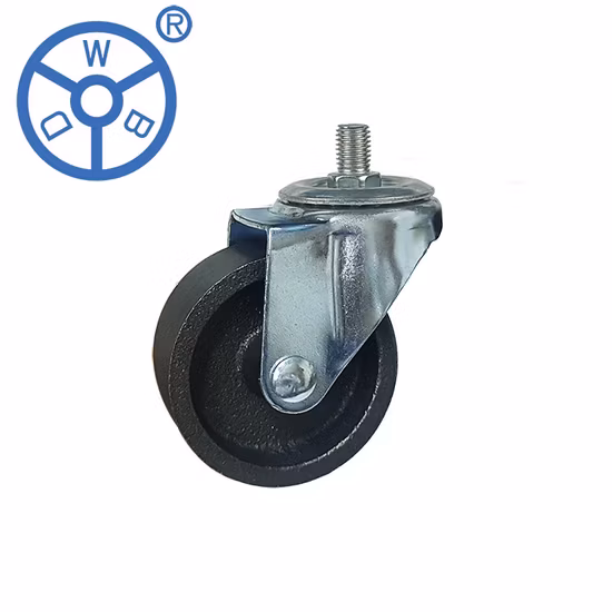 Roulette de faible puissance galvanisée de logement en acier pressé industriel de fonte