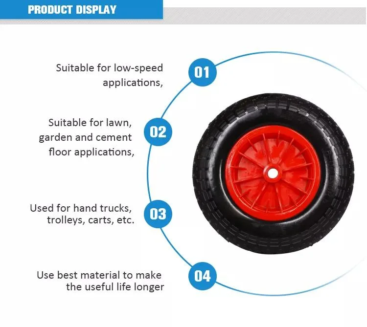 Alloy Wheel Hub Wheelbarrows Wheels PU Foam Wheels Tool Cart Wheels