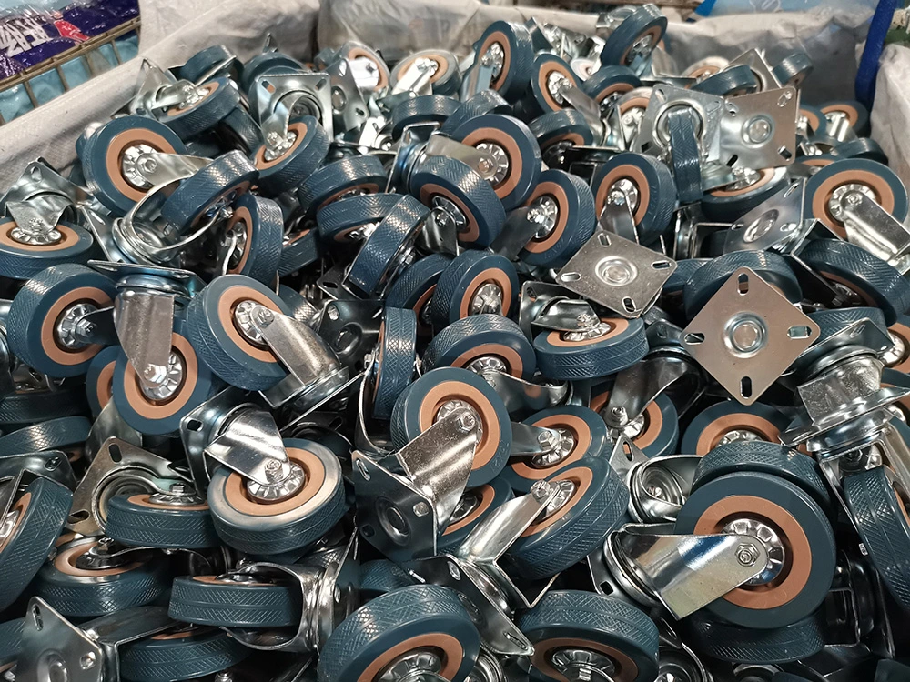 Wbd Factory Customization Threaded Stem Special PVC Caster Wheels Industrial Plain Bearing Light Duty Caster 2 3 4 5 Inch