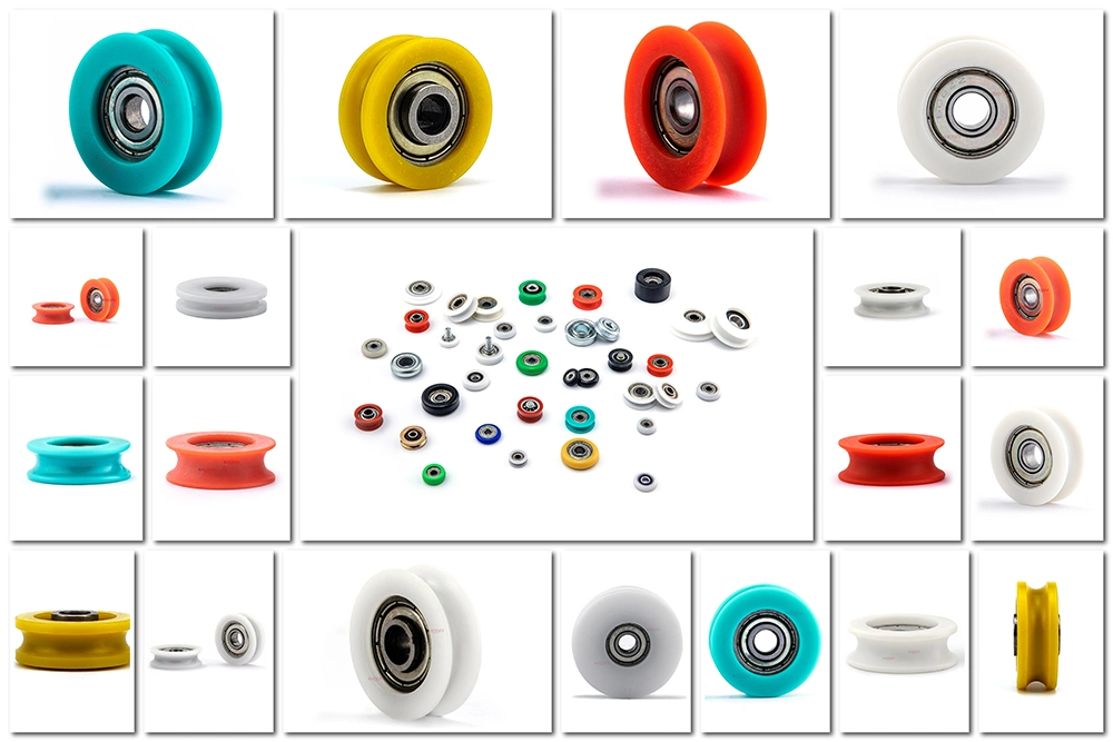 HXHV Single V groove window nylon bearing pulley sliding aluminium roller wheel for Furniture casters