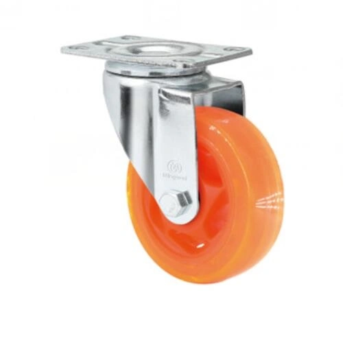 High Quality 3 4 5 Inch Thread Stem Swivel Cart Hotel Trolley Kitchen Themoplatic Rubber Caster Wheels