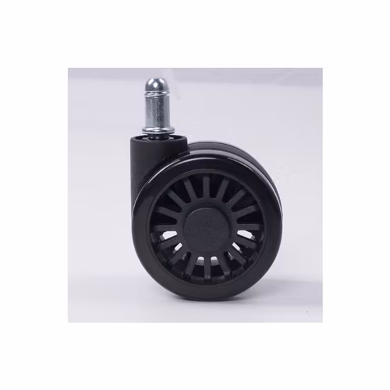 Roulette en nylon de 60 mm pour meubles et chaise, roue de chaise pivotante