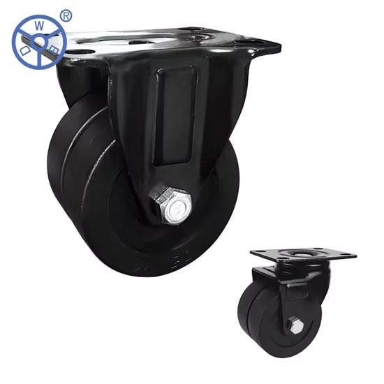 Roulette en nylon pour meubles à double roue